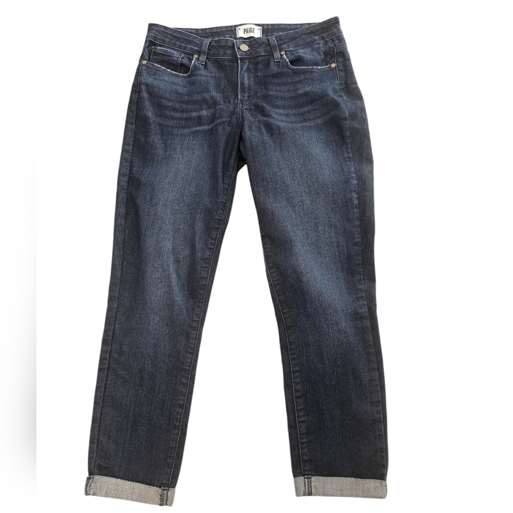 PAIGE Kylie Crop Mid Rise‎ Blue Jeans 28